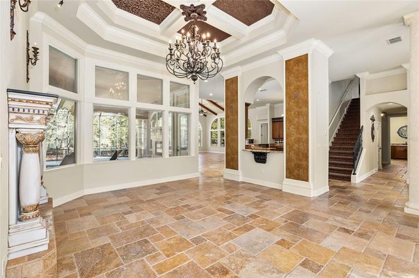 Chandelier, Interior, Recessed Lighting