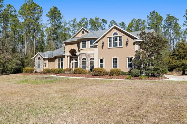 Backyard, Exterior, Facade, Brick Traditional