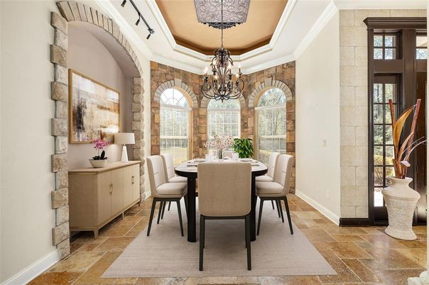 Chandelier, Dining room, Interior
