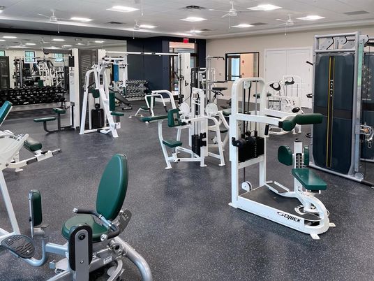 Fitness Equipment, Gym, Interior, Recessed Lighting