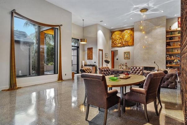 Dining room, Interior, Living room, Pendant Lights, Recessed Lighting
