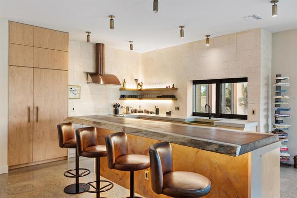 Interior, Kitchen, Stone Walls