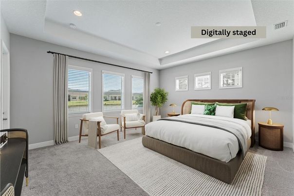 Bedroom, Interior, Recessed Lighting