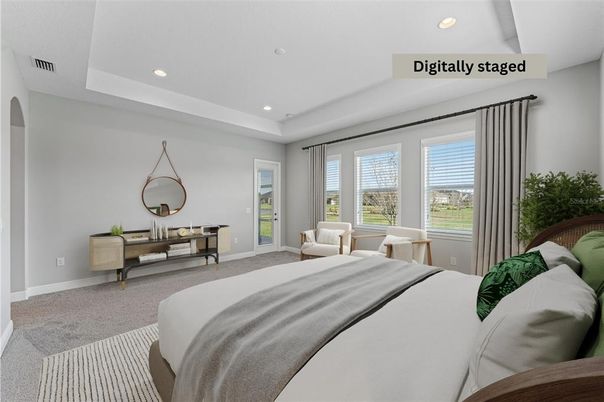 Bedroom, Interior, Recessed Lighting