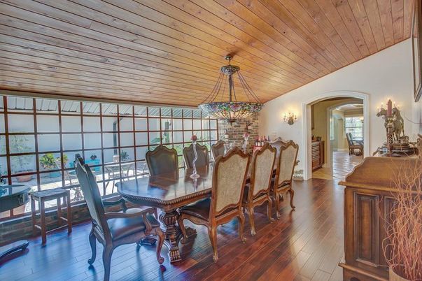 Dining room, Interior, Wooden Ceilings, Wood Texture Flooring