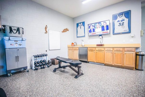Fitness Equipment, Interior, Stone Walls