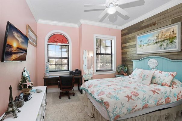 Bedroom, Home Office, Interior, Wooden Walls