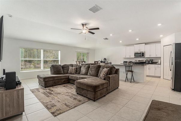Interior, Kitchen, Living room, Recessed Lighting, Stainless Steel Appliances