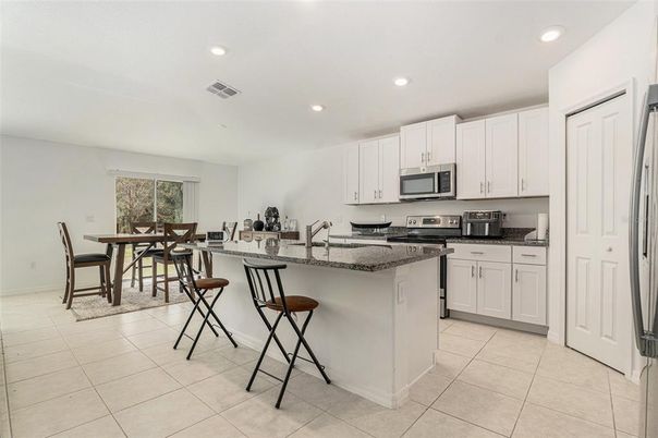 Dining room, Interior, Kitchen, Recessed Lighting, Stainless Steel Appliances