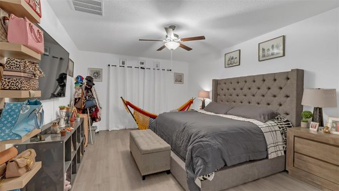 Bedroom, Interior, Wood Texture Flooring