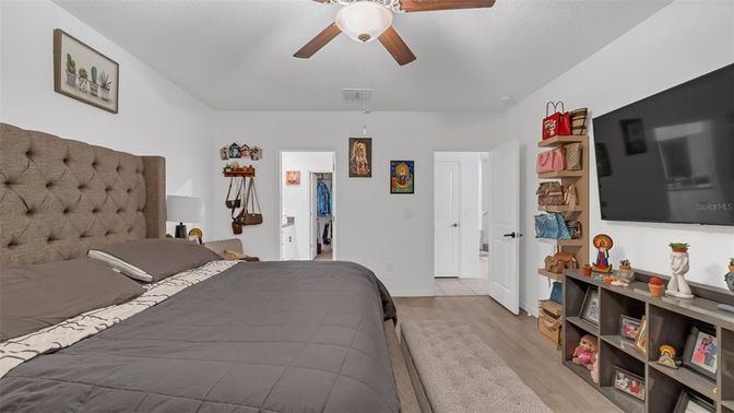 Bedroom, Interior, Wood Texture Flooring