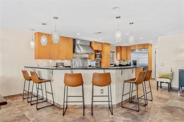 Interior, Kitchen, Pendant Lights, Recessed Lighting, Stainless Steel Appliances