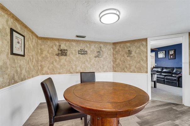 Dining room, Interior, Wood Texture Flooring