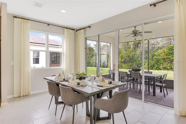 Dining room, Interior, Recessed Lighting