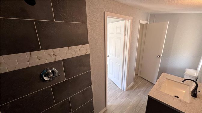 Bathroom, Interior, Wood Texture Flooring