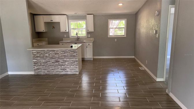 Interior, Recessed Lighting, Wood Texture Flooring