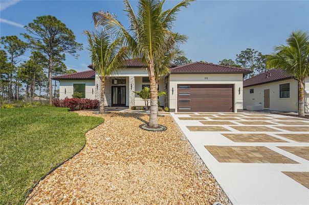 Attached, Backyard, Exterior, Facade, Mediterranean