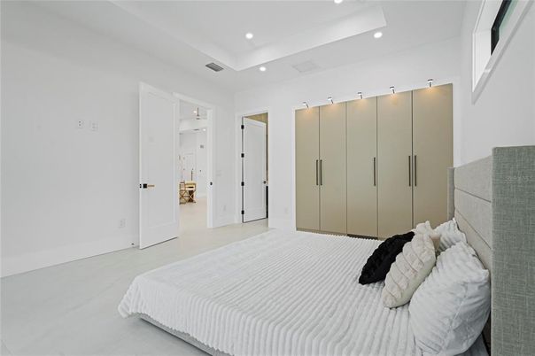 Bedroom, Interior, Recessed Lighting