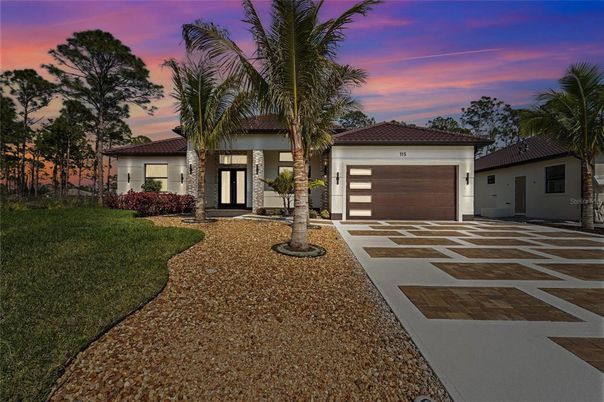 Attached, Backyard, Exterior, Facade, Mediterranean