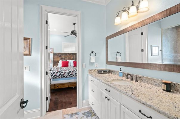 Bathroom, Bedroom, Interior, Recessed Lighting, Wood Texture Flooring
