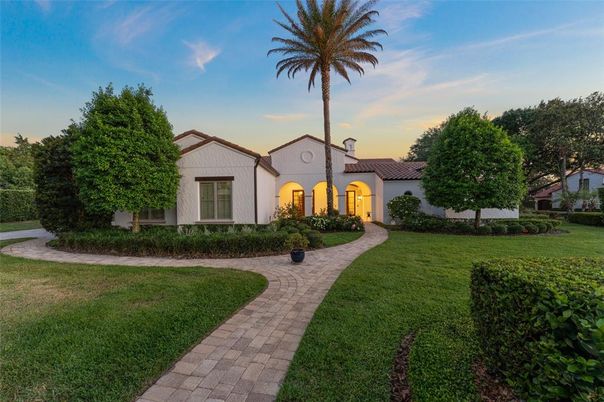 Backyard, Exterior, Facade, Spanish Mediterranean