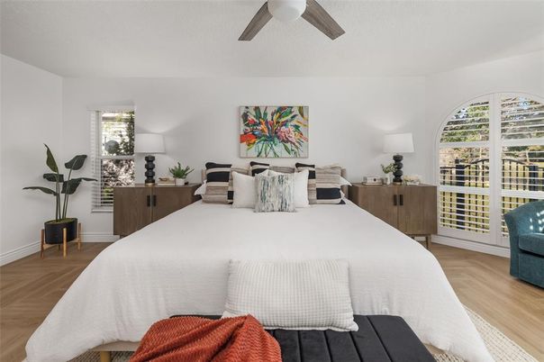 Bedroom, Interior, Wood Texture Flooring