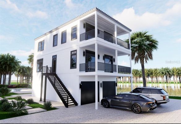 Attached, Exterior, Facade, Modern