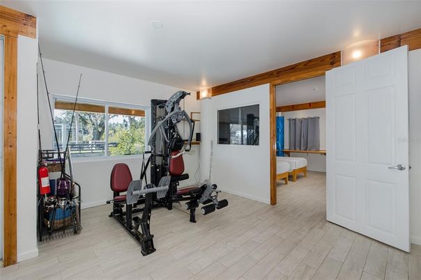 Fitness Equipment, Interior, Wood Texture Flooring