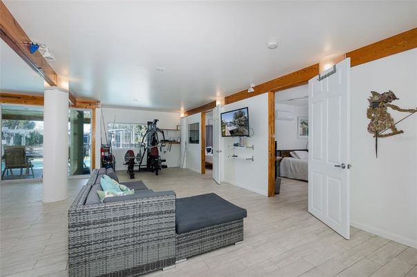 Bedroom, Fitness Equipment, Interior, Wood Texture Flooring