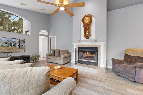 Fireplace, Interior, Living room, Wood Texture Flooring