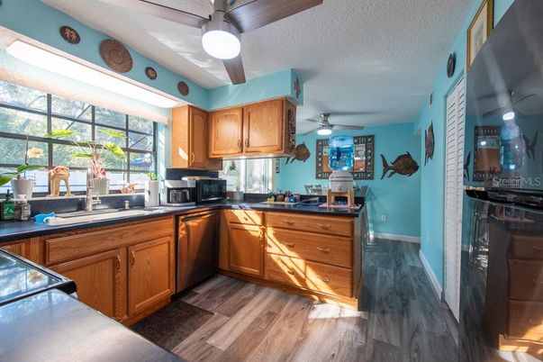 Interior, Kitchen, Wood Texture Flooring