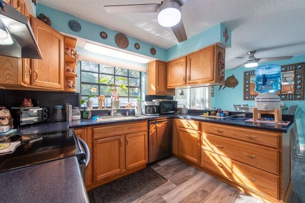 Interior, Kitchen, Wood Texture Flooring