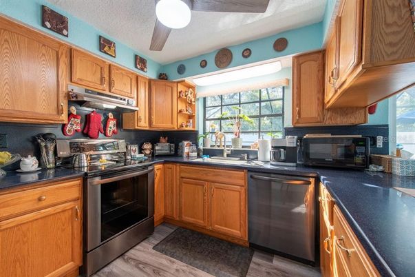 Interior, Kitchen, Wood Texture Flooring