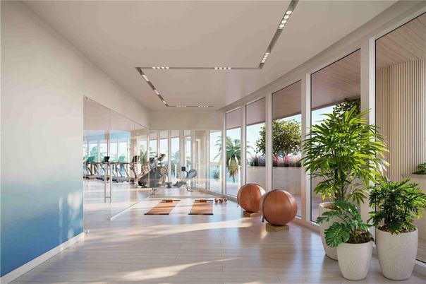 Fitness Equipment, Interior, Wood Texture Flooring
