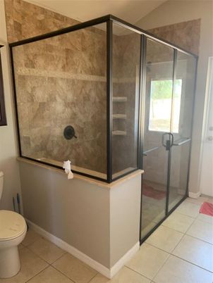 Bathroom, Glass Shower, Interior
