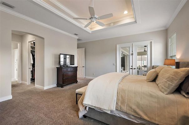 Bedroom, Interior, Recessed Lighting