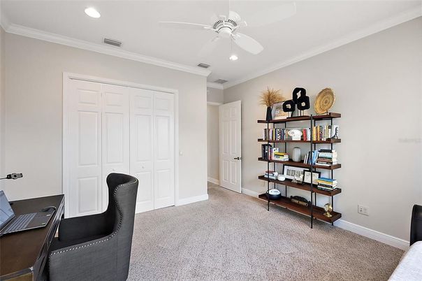 Home Office, Interior, Recessed Lighting