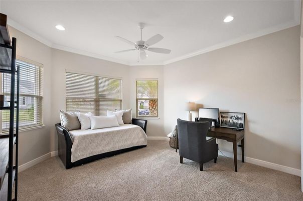 Home Office, Interior, Recessed Lighting