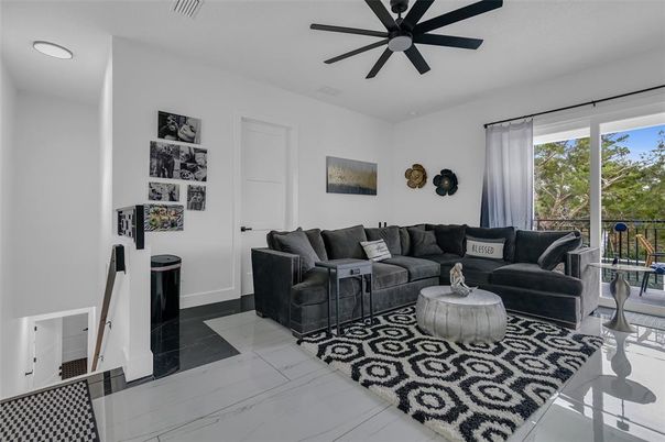 Interior, Living room, Marble, Recessed Lighting