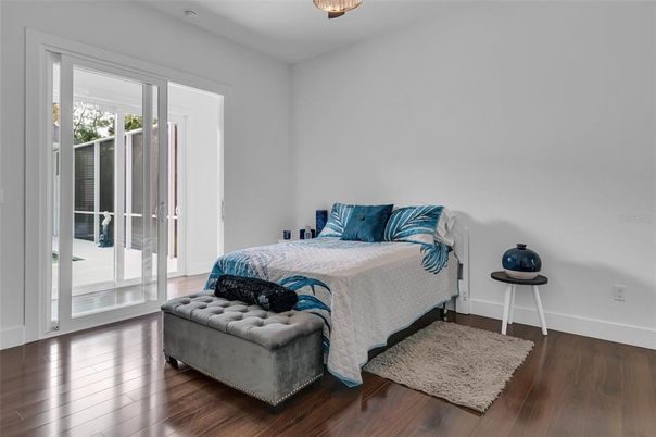 Bedroom, Interior, Wood Texture Flooring