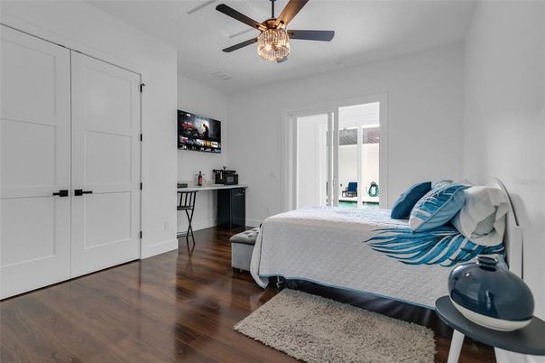 Bedroom, Interior, Wood Texture Flooring