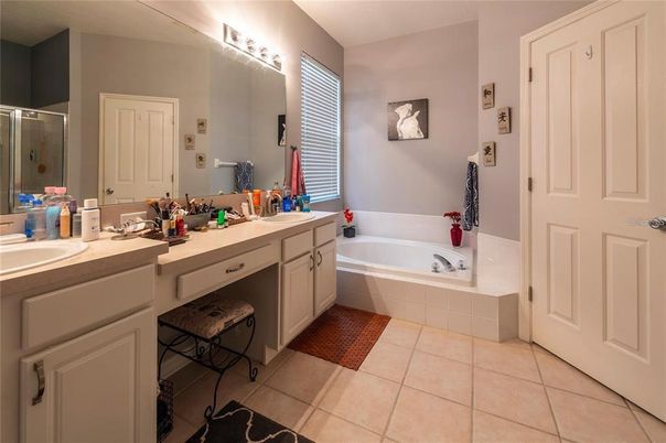 Bathroom, Dual Sink Vanities, Glass Shower, Interior