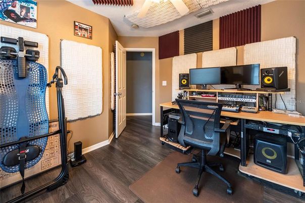 Home Office, Interior, Wood Texture Flooring