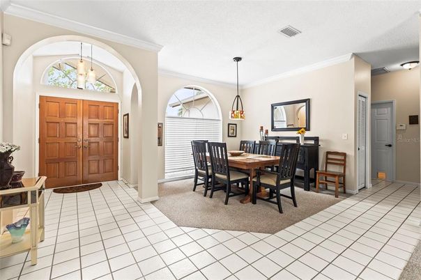 Dining room, Interior, Pendant Lights
