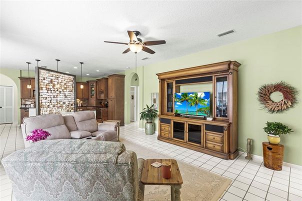 Interior, Kitchen, Living room, Pendant Lights, Recessed Lighting