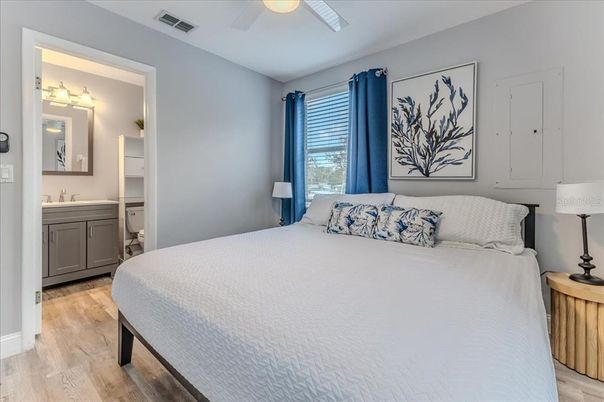 Bedroom, Interior, Wood Texture Flooring