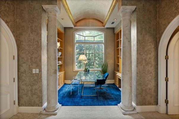 Home Office, Interior, Recessed Lighting