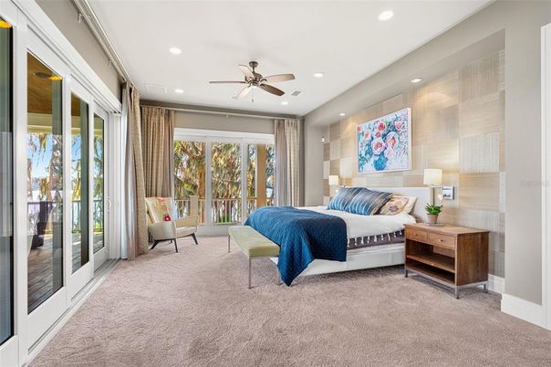 Bedroom, Interior, Recessed Lighting