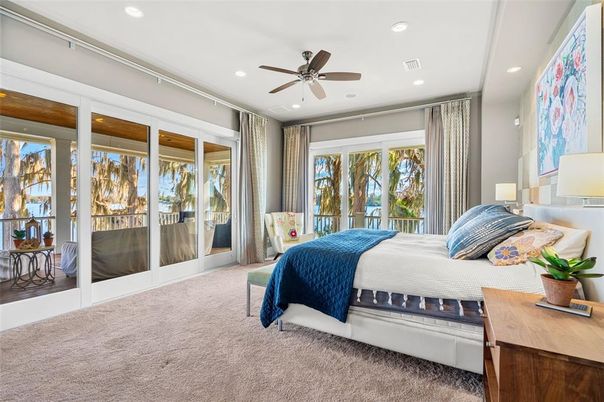 Bedroom, Interior, Recessed Lighting