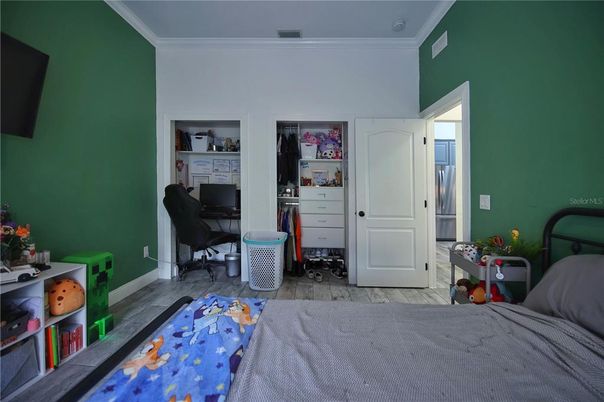 Bedroom, Home Office, Interior, Wood Texture Flooring